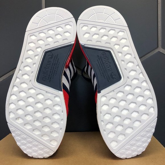 Adidas NMD R1 USA Blue White Size 9 - Picture 5 of 6